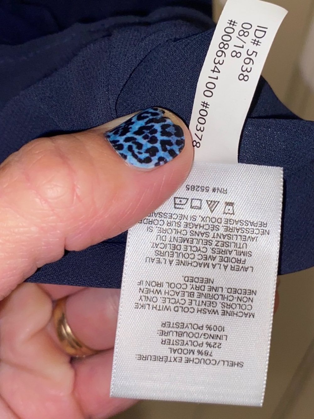 Express Navy Racerback Tank Top - Picture 4 of 4